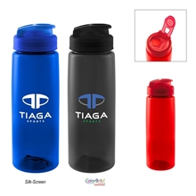 a group of 26 oz marin rpet bottle