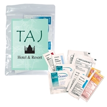 a group of beach necessities kit - bag
