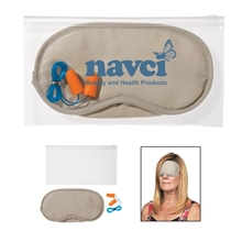 a group of ear plugs and eye mask set