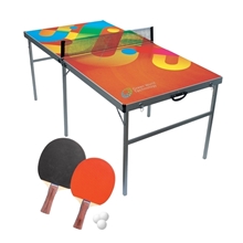 a group of portable table tennis table set
