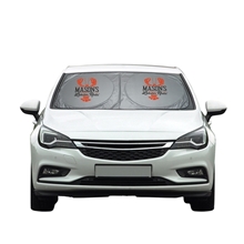 aerial view a group of dual panel car sunshade, image 1 of 2