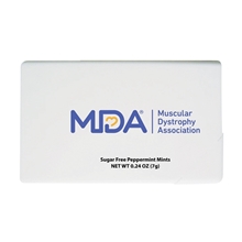 aerial view a solid white rectangle credit card mints, image 1 of 4