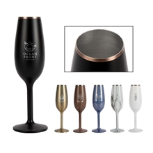a group of snowfox(r) 6 oz insulated champagne flute