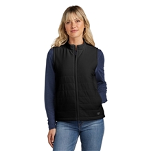 aerial view a black travismathew lds cold bay vest, image 1 of 5