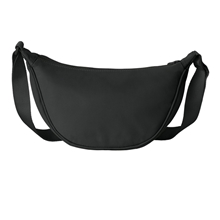 aerial view a deep black port authority matte crossbody, image 1 of 4