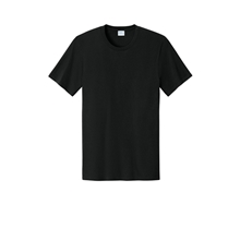 aerial view a jet black port co(r) easy cotton tee, image 1 of 5