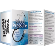aerial view a group of key points - blood pressure guide and record keeper, image 1 of 2