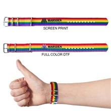 a rainbow buckle bracelet