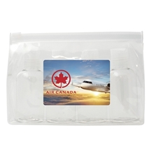 a clear traveller tsa kit with pouch