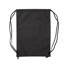a black liberty bags non - woven drawstring bag