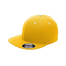 aerial view a sport athletic gold/ white team 365 - pro - formance(r) contrast eyelets cap, image 1 of 2