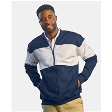 a group of nautica - unisex anchor fleece colorblocked bomber jacket