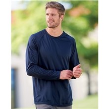a group of augusta sportswear adult attain wicking long - sleeve t - shirt