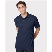 a group of hanes 5.2 oz, 50/50 ecosmart(r) jersey knit polo - 054x