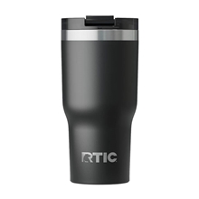 aerial view a black rtic 20oz essential tumbler (ceramic lining), image 1 of 5