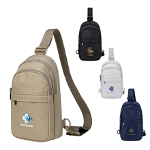 aerial view a group of aeroloft(r) motion crossbody sling bag, image 1 of 2