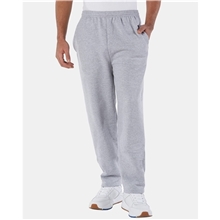 a group of champion - mens powerblend(r) open - bottom sweatpants with pockets