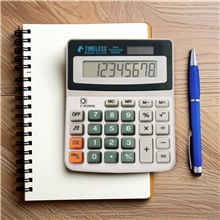 a group of basic 8- digit display desk calculator