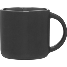 aerial view a group of 14 oz minolo mug - matte black storm gray, image 1 of 5