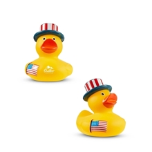 a group of usa patriotic rubber duck