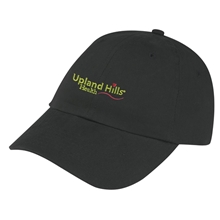 aerial view a black brushed cotton twill cap, image 1 of 2