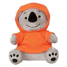 a gray 6 koko koala with hoodie