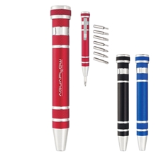 a group of 8- in -1 aluminum multi - tool kit