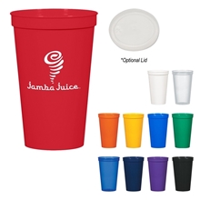 a group of 22 oz big game stadium cup