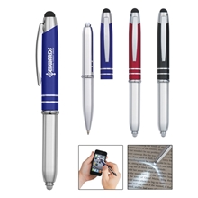 a group of ballpoint stylus pen with light