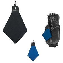 a group of triangle fold golf towel