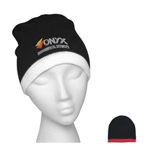 a group of knit beanie with stripe