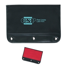 a group of zippered pencil case for binders