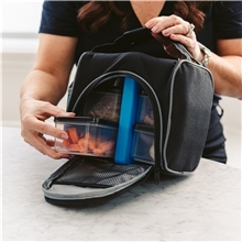 a group of prep chill lunch cooler with container set