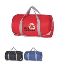 a group of 201d polyester budget duffel bag