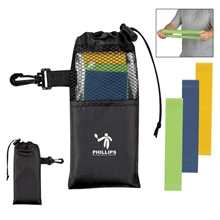 a group of strength resistance band set