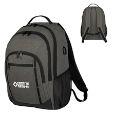 a group of reagan heathered laptop backpack