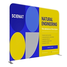 a group of displaysplash tension fabric display - 8 w x 7.5 h