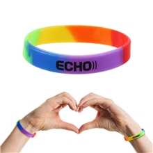 a group of vibrant rainbow pride bracelet