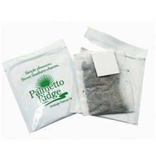 a white custom tea bags