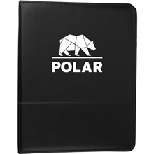 aerial view a black associate ringbinder with fsc(r) mix paper, image 1 of 5