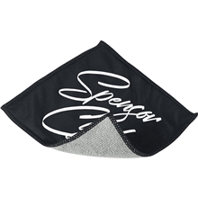 aerial view a black tech screen cleaning cloth, image 1 of 2