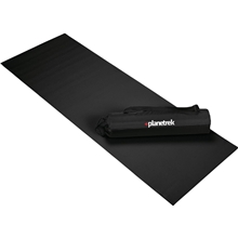 aerial view a black cobra fitness and yoga mat (5mm), image 1 of 5