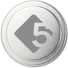 aerial view a silver coastal waves 2.7oz mini tin candle, image 1 of 6