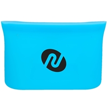 aerial view a blue zili silicone food storage bag 8oz, image 1 of 3