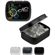 a group of mini hinged mints with multiple tin color