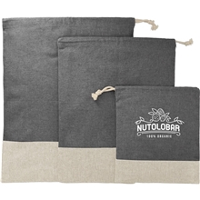 aerial view a black split recycled 3pc travel pouch set, image 1 of 5