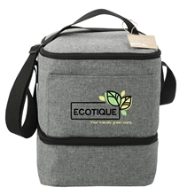 aerial view a graphite tundra recycled 9 can lunch cooler, image 1 of 7