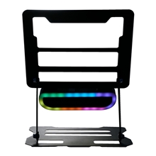 aerial view a group of elevate laptop stand and bluetooth speaker, image 1 of 33