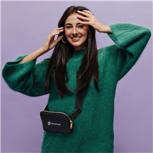a group of ll crossbody belt bag fanny pack with plastic zipper