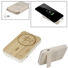 aerial view a group of earthtrendz(tm) magnetic wireless power bank, image 1 of 3